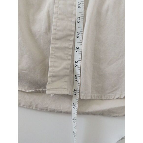 Vintage Nautica Made In USA Mens‎ Medium Button Down Dress Shirt Tan - Picture 10 of 11